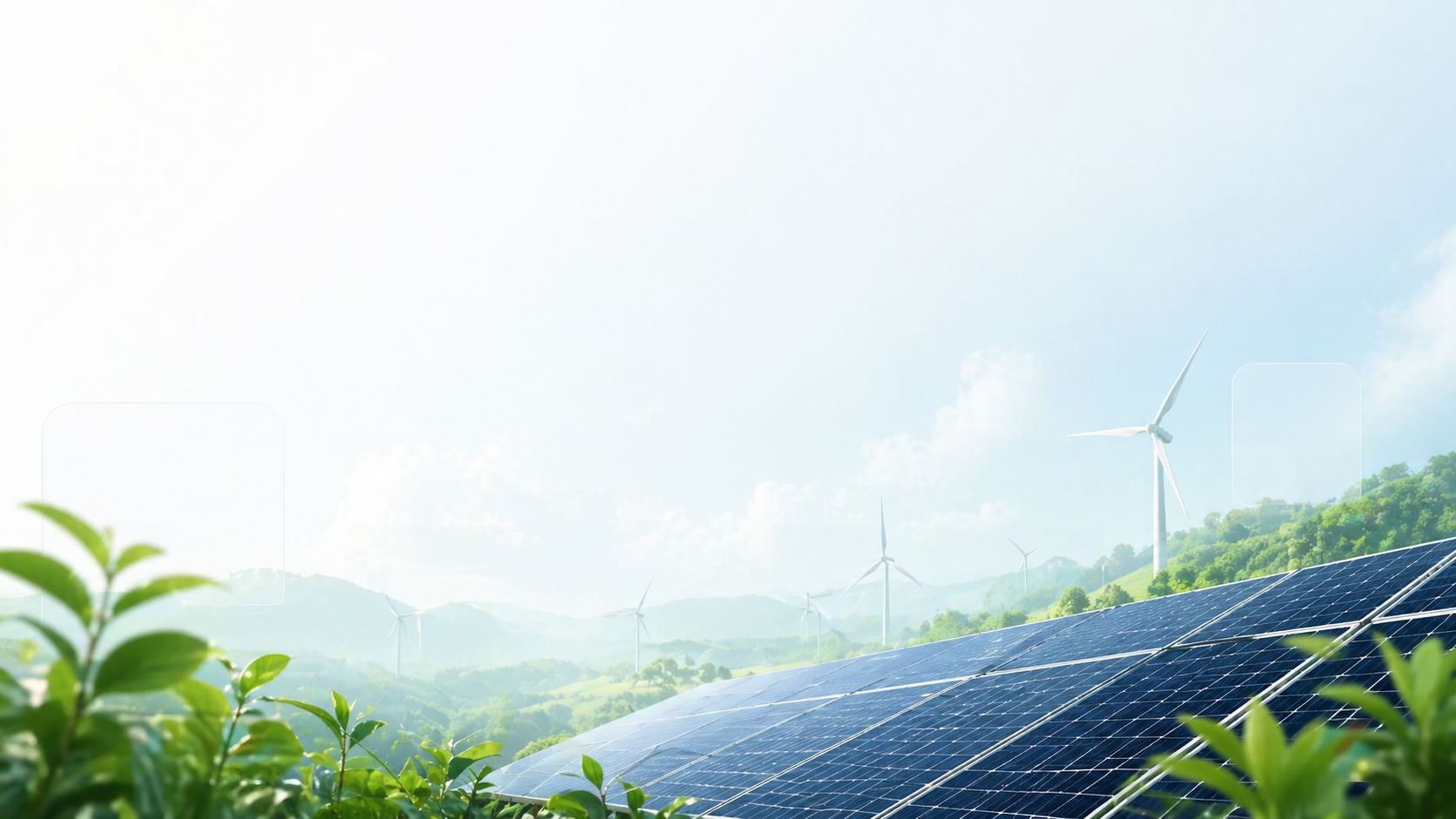 Solar Panels and Wind Turbines